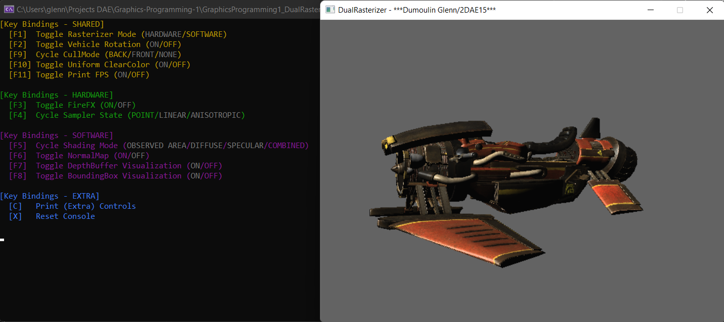 Dual Rasterizer snapshot!